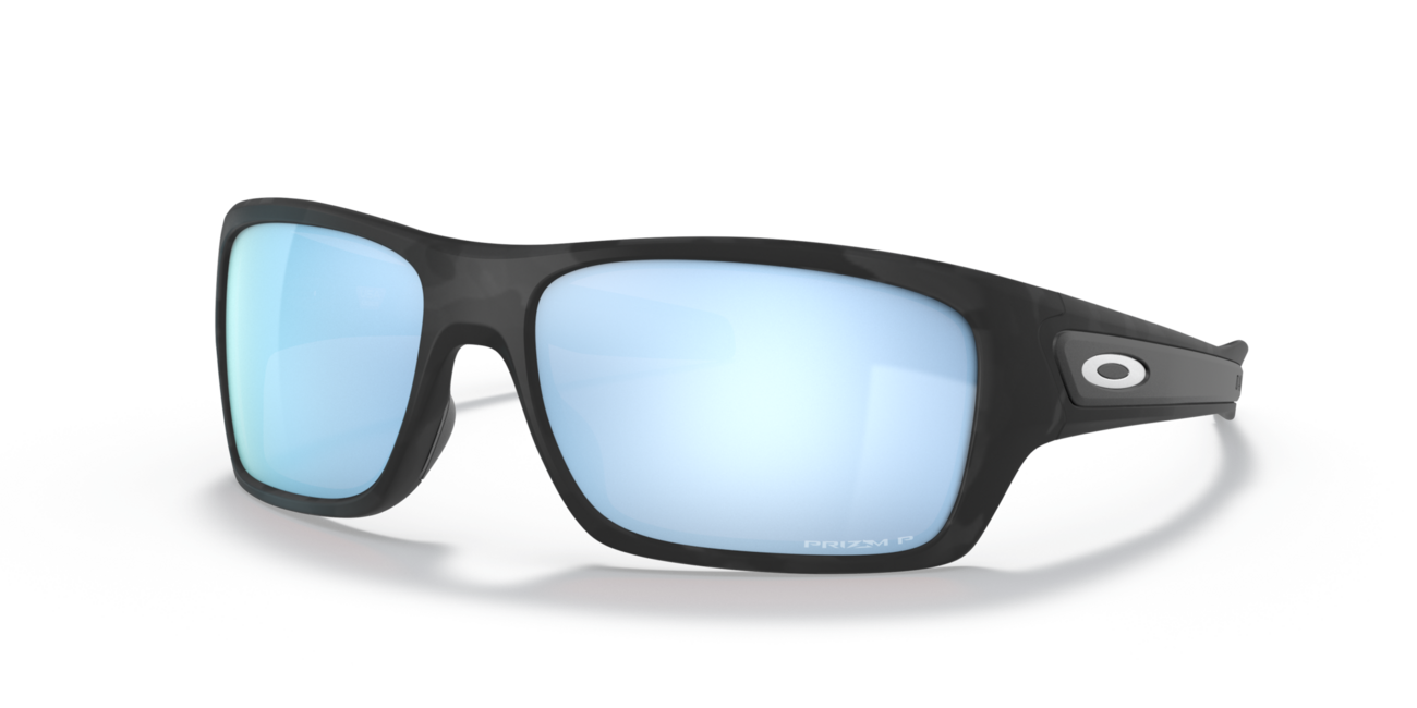 Oakley TURBINE sončna očala s okvirjem Matte Black Camo in stekli Prizm Deep Water Polar, 65