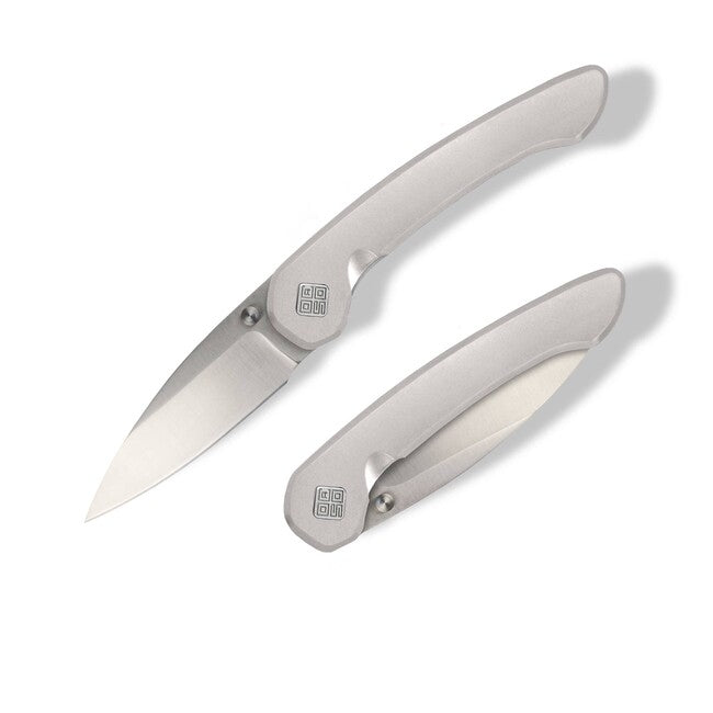 OCASO Seaton Large Folding Knife, Silver