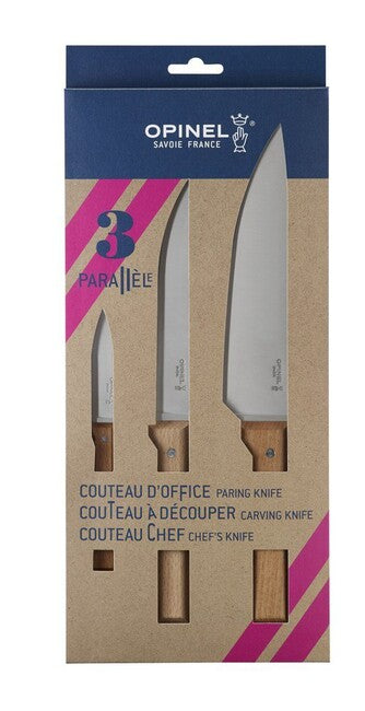 OPINEL Classic Trio Paralléle komplet kuhinjskih nožev, 3 kos