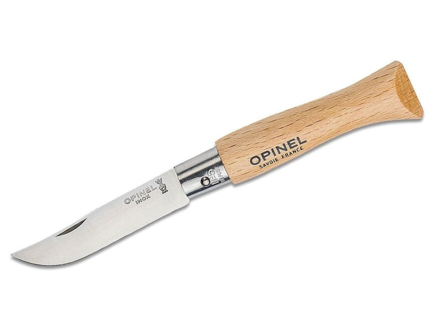 Opinel N°05 Inox preklopni nož, rjava