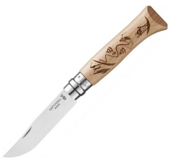 Opinel N°08 preklopni nož Gravure Sport Ski