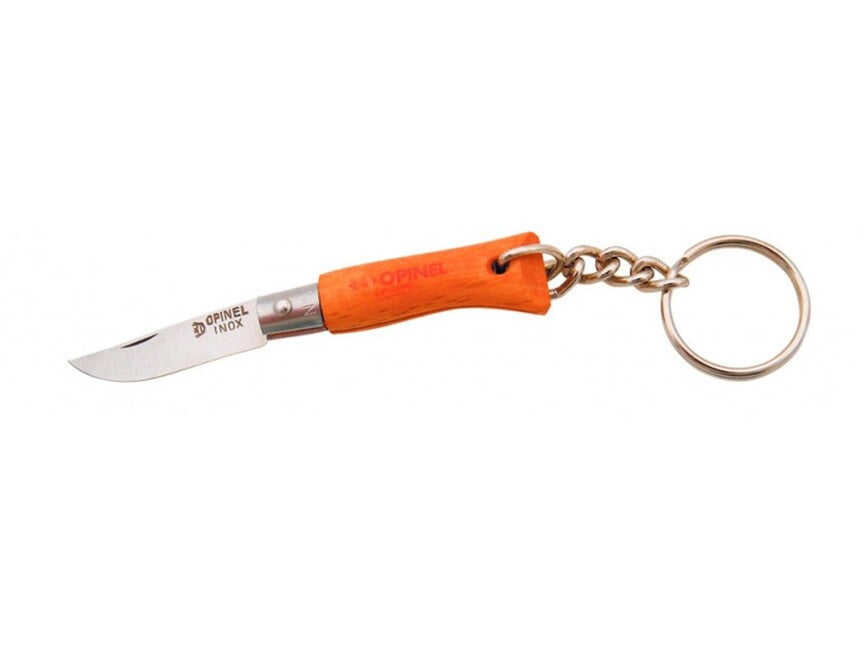 Opinel N°02 preklopni nož na ključe Inox, oranžen