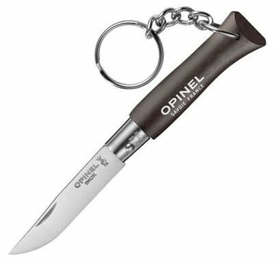 Opinel N°04 preklopni nož za ključ, črn