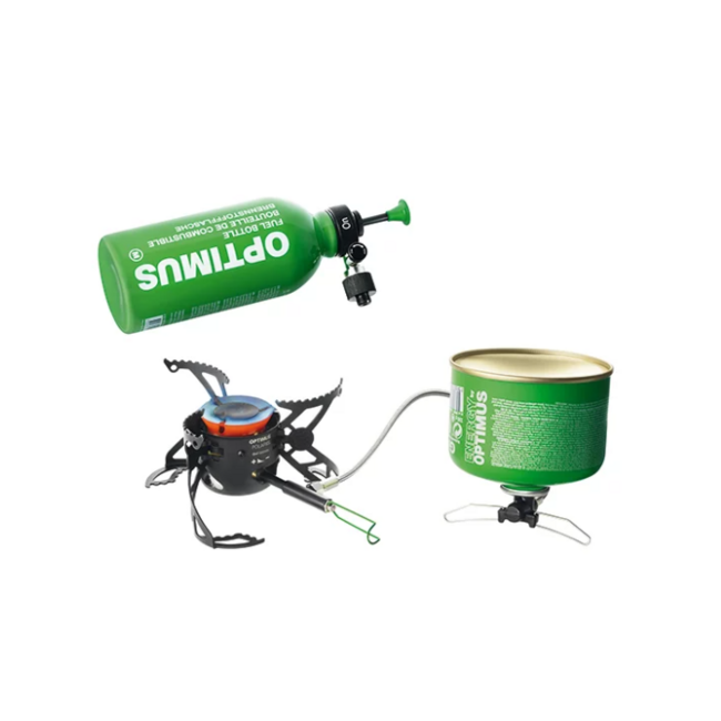 OPTIMUS Polaris večnamenski kuhinjski štedilnik Optifuel s steklenico