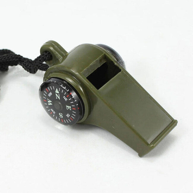 Origin Outdoors 3 in 1 Survival piščalka, olivno zelena