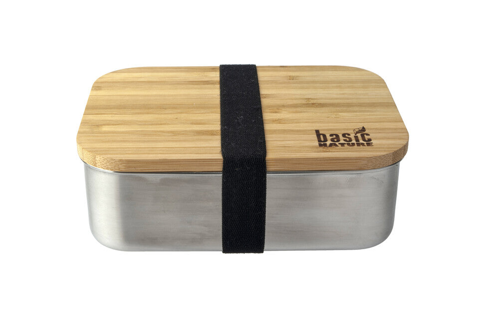Origin Outdoors Bamboo Lunch Box Stainless Steel 1.2L