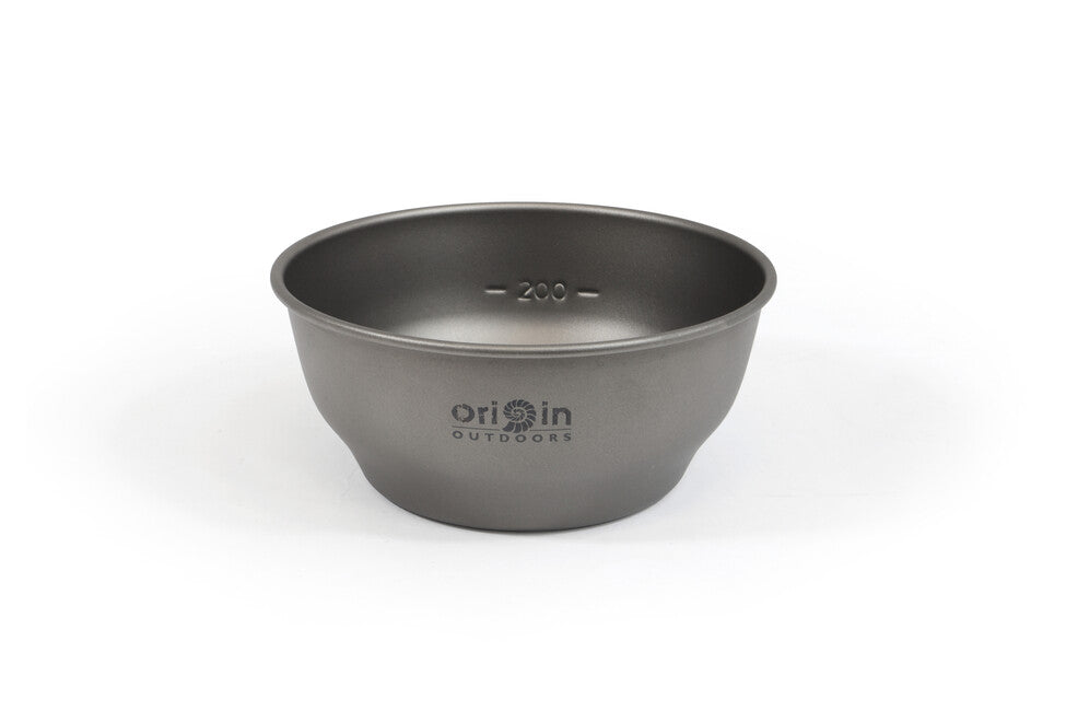 Origin Outdoors Skleda titanova potna skleda z indikatorjem vsebine, 400 ml