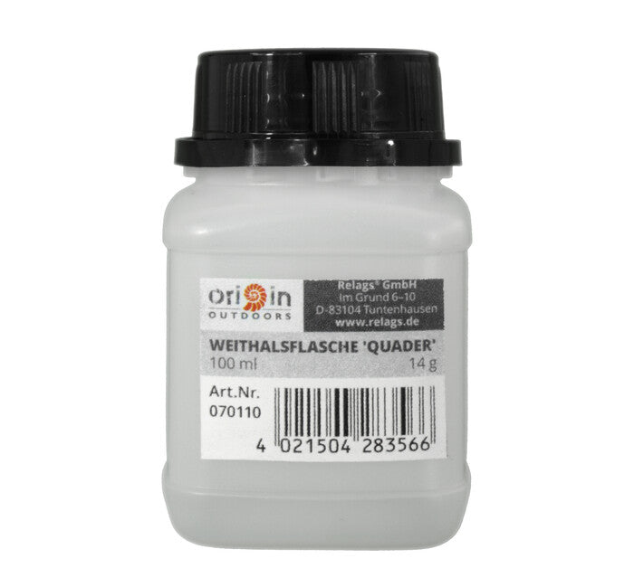 Origin Outdoors Cuboid steklenica s širokim vratom, 100 ml, vrat premer 40 mm