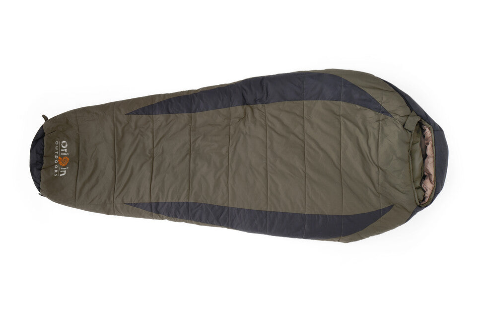 Origin Outdoors Frostfall Comfort Mummy Sleeping Bag, Olive-Grey