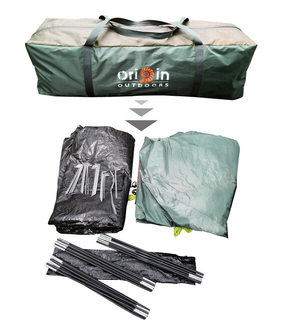 Origin Outdoors Hyggelig šotor za 3 osebe