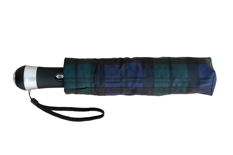 Origin Outdoors LED-Trek kompakten dežnik LED, modro-zelen