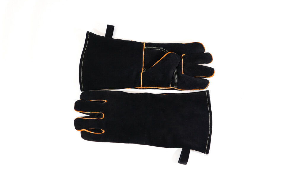 Origin Outdoors Leather Heat-Resistant BBQ Gloves