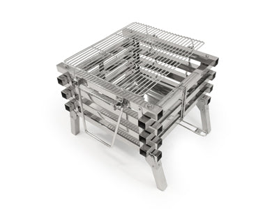Origin Outdoors Folding Stainless Steel Grill