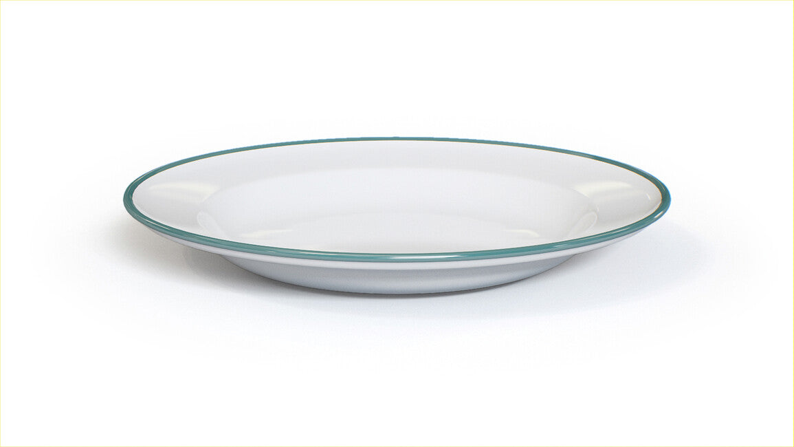 Origin Outdoors Σμαλτέ Πιάτο Επίπεδο 26 cm, Ωκεανός