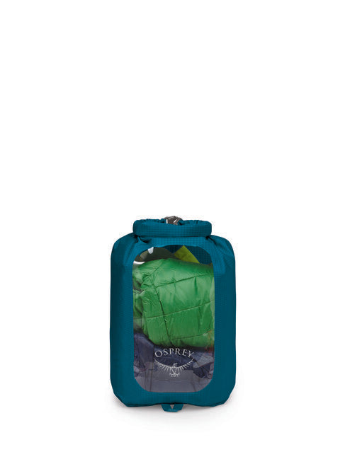 OSPREY DRY SACK 12 W/WINDOW nepromočljiva vrečka, waterfront blue