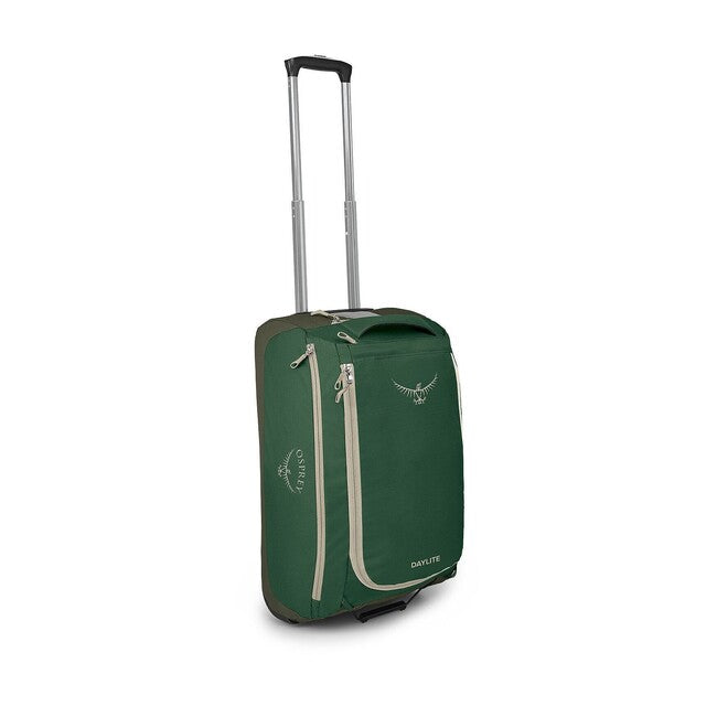 OSPREY DAYLITE CARRY-ON WHLD DUFFEL 41 potovalna torba na kolesih, zelena ponjava/zeleni potok