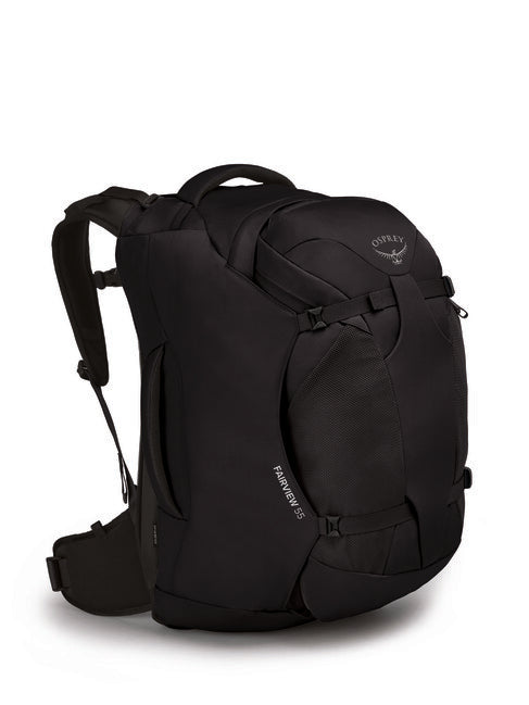 OSPREY FAIRVIEW 55 II potovalni nahrbtnik, črni