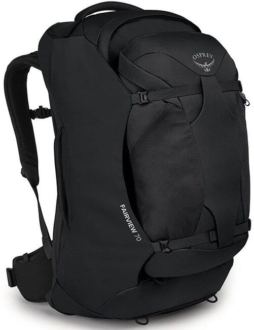 OSPREY FAIRVIEW 70 II potovalni nahrbtnik, črn