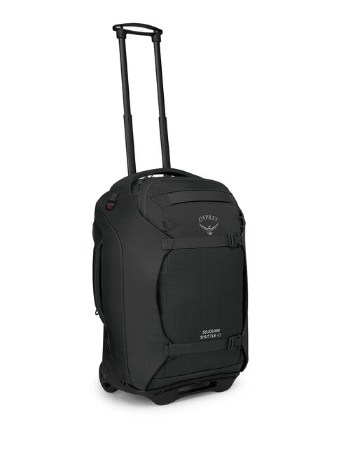OSPREY SHUTTLE 45 potovalna torba na kolesih, črna
