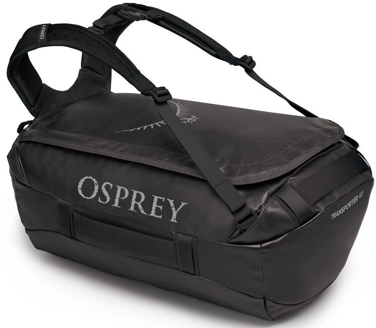 OSPREY TRANSPORTER 40 potovalna torba, črna