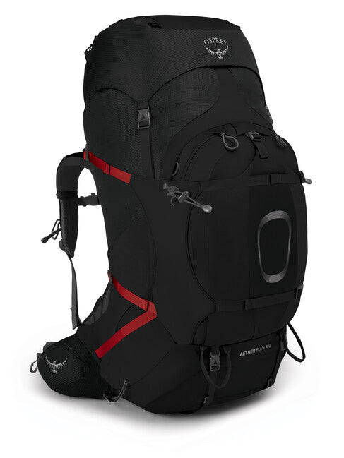 Osprey Aether Plus 100 Backpack, Black