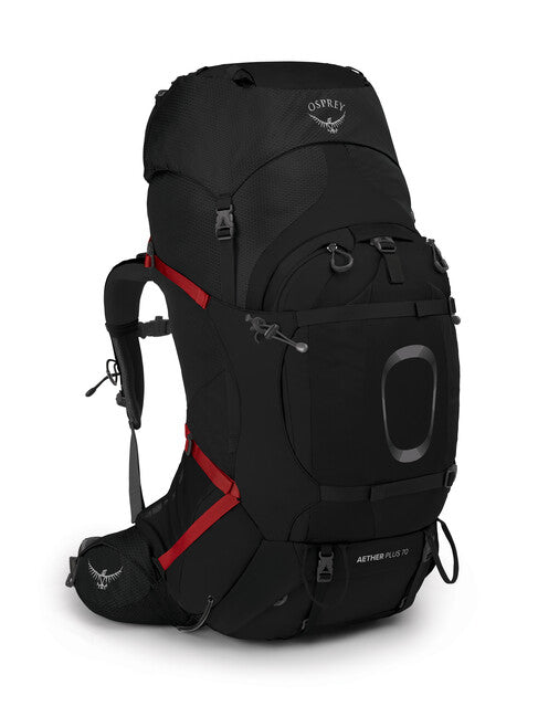 Osprey Aether Plus 70 Backpack, Black