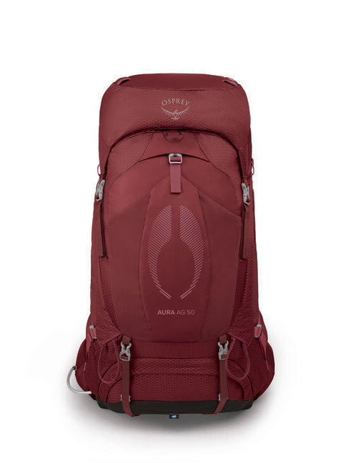OSPREY AURA AG 50 pohodniški nahrbtnik, sorbet rdeč