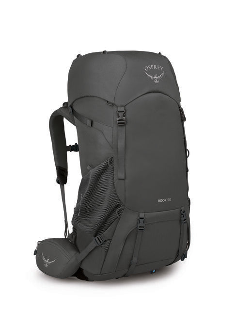 OSPREY ROOK 50 pohodniški nahrbtnik, temno oglje/srebrna