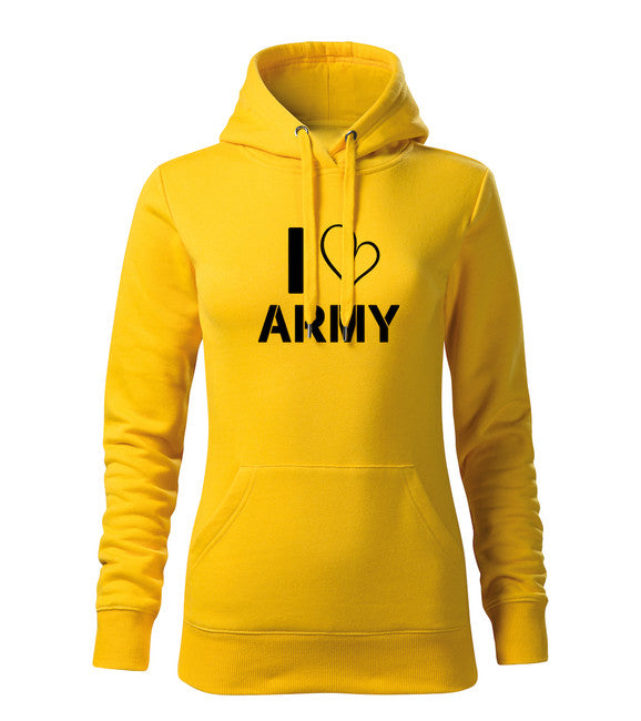 DRAGOWA i love army pulover s kapuco, črne hlače