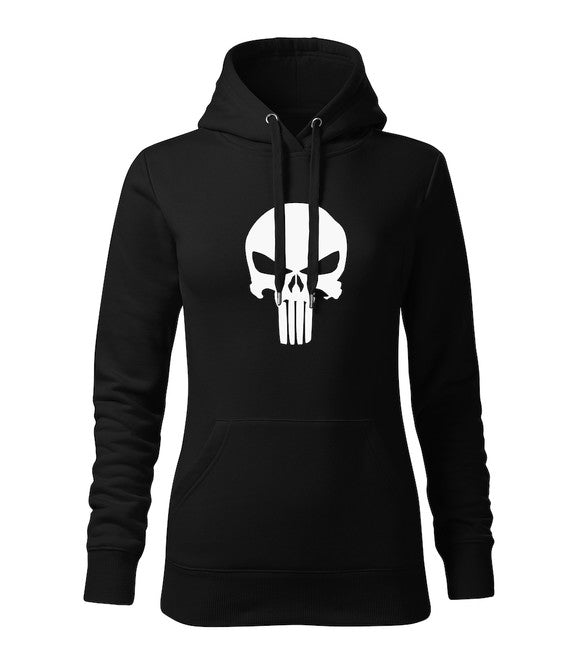 DRAGOWA punisher pulover s kapuco ženski
