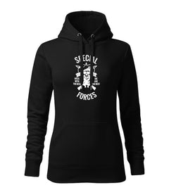 DRAGOWA women's hoodie special forces 320 g/m², black
