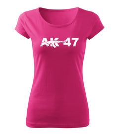 DRAGOWA γυναικείο μπλουζάκι AK-47 150 g/m², ροζ
