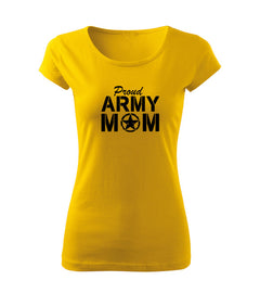 DRAGOWA ženska majica army mom 150 g/m², rumena