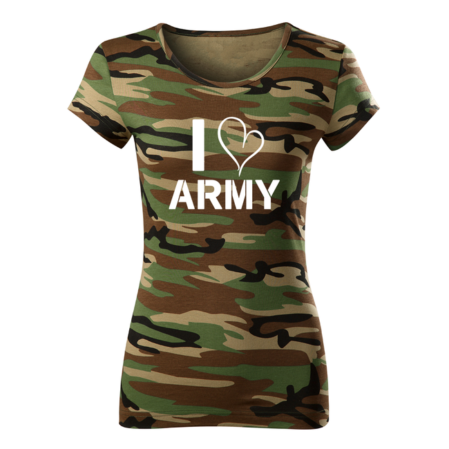 DRAGOWA I love army majica ženski