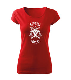 DRAGOWA ženska majica special forces 150 g/m², rdeča
