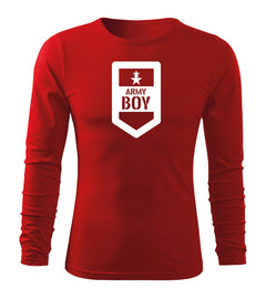 DRAGOWA Fit-T long-sleeve t-shirt army boy 160 g/m², red