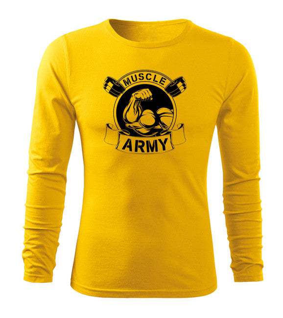 DRAGOWA Fit-T majica z dolgimi rokavi muscle army original
