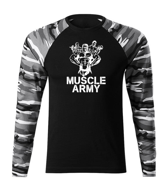 DRAGOWA Fit-T majica z dolgimi rokavi muscle army team