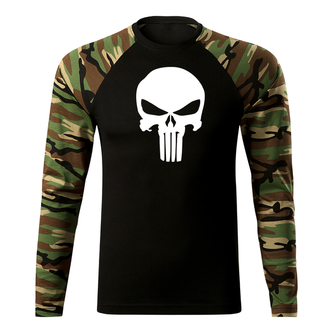 DRAGOWA Fit-T majica punisher z dolgimi rokavi