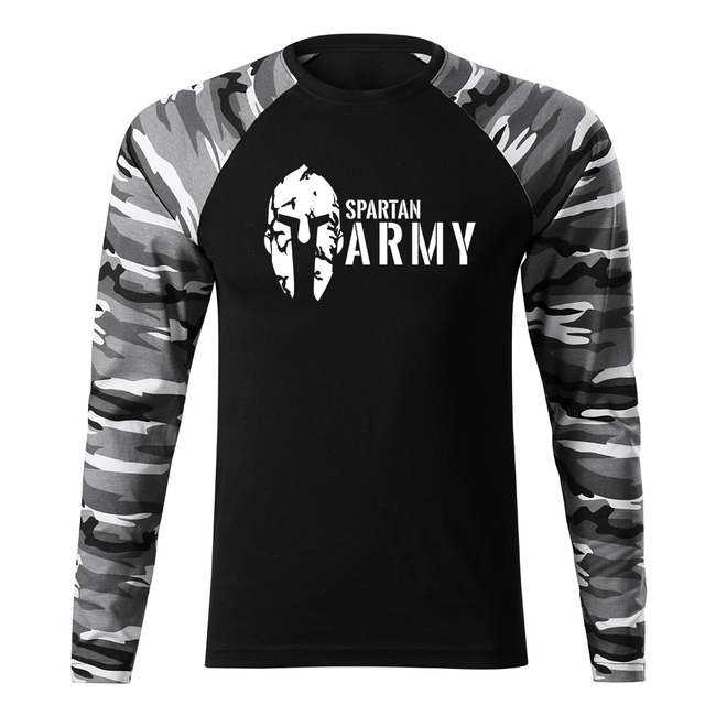 DRAGOWA Fit-T spartan army majica z dolgimi rokavi