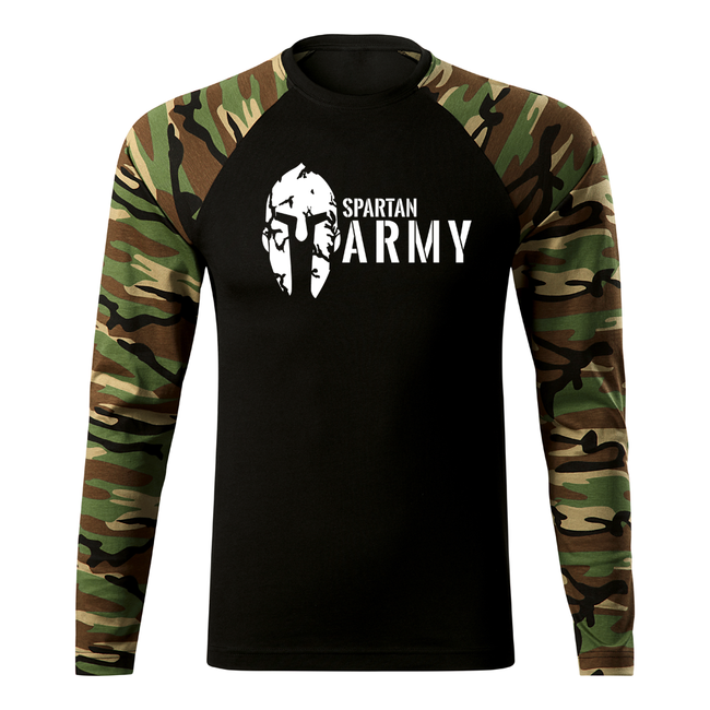 DRAGOWA Fit-T majica z dolgimi rokavi spartan army