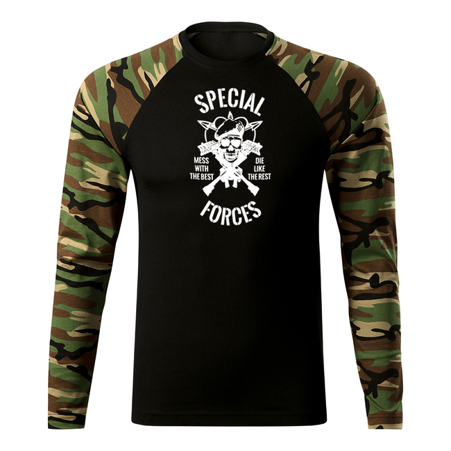 DRAGOWA Fit-T majica z dolgimi rokavi special force