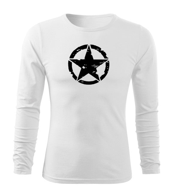 DRAGOWA Fit-T majica z dolgimi rokavi, star