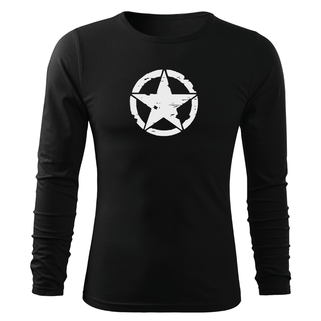DRAGOWA Fit-T majica z dolgimi rokavi, star