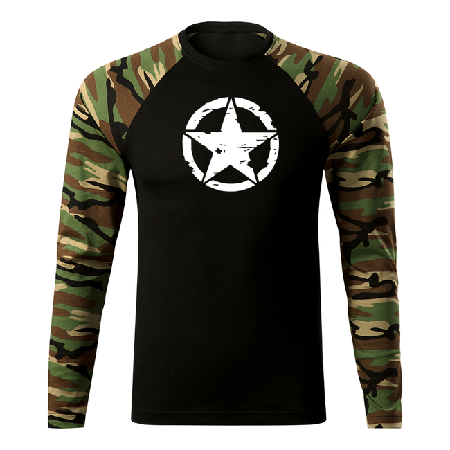 DRAGOWA Fit-T majica z dolgimi rokavi star
