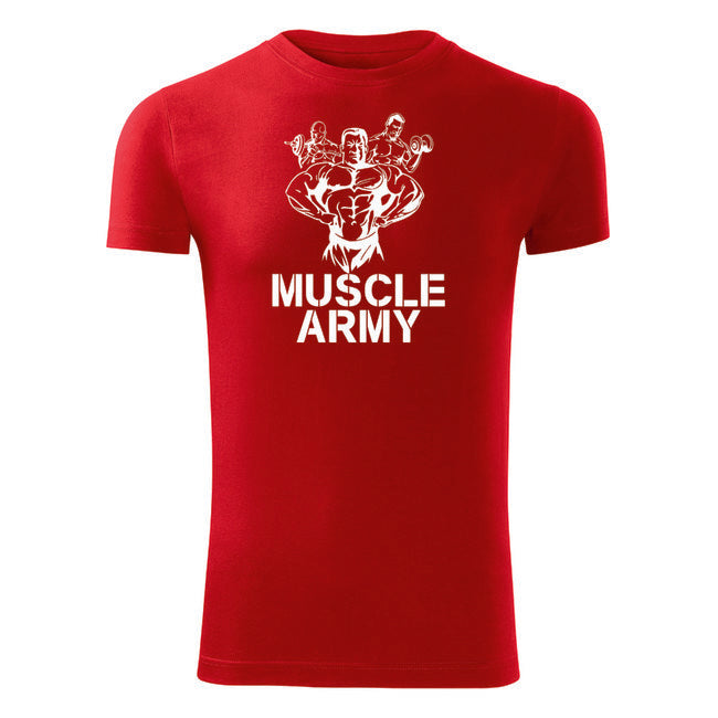 DRAGOWA muscle fitness majica vojaška ekipa