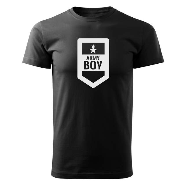DRAGOWA Kratke army boy majica 160g/m2, črna