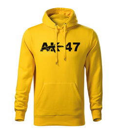 DRAGOWA moški pulover s kapuco AK-47 320 g/m², rumena