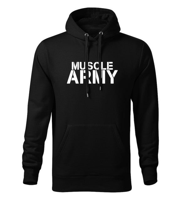 DRAGOWA muscle army pulover s kapuco, moški