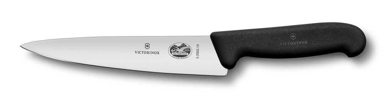 Victorinox Fibrox kuharjaski nož, črn